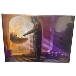 Thomas Kinkade The Mandalorian Turning Point  Canvas 10 x 14 Wrapped